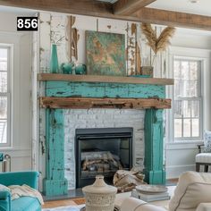 a living room filled with furniture and a fire place