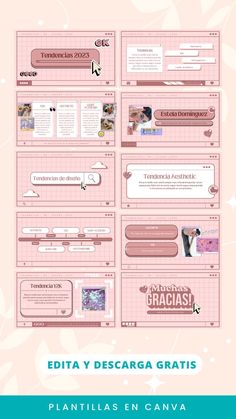 Free Aesthetic Canva Slides, Aesthetic Presentation Canva, Y2k Canva Templates, Canva Cute Templates, Canva Slides Template, Canvas Presentation Ideas, Cute Canva Templates, Canva Design Ideas Presentation, Canva Slide Ideas