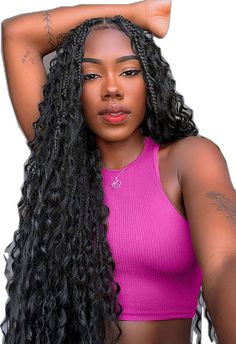 Hobo Box Braids, Goddess Boho Braids Hairstyles, Black Knotless Braids With Curls, Medium Goddess Knotless Braids, Hair For Girls Kids, Bohemian Crochet Hair, Box Braids Boho, Bohemian Box Braids, Braids With Curly Ends