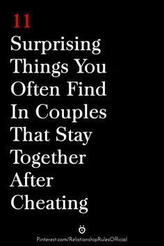 Let’s face it. It can be really hard to recover from an episode of cheating and infidelity in a relationship. There are just so many people who are incapable of staying faithful and loyal in a relationship these days. And that can really complicate things whenever a trust is broken… 👍 11 Surprising Things You Often Find In Couples That Stay Together After Cheating 💯 Staying After Being Cheated On Quotes, Infidelity In Marriage Quotes, Infidelity Quotes, Infidelity Recovery, Benefits Of Being Single, Why Men Cheat, Affair Recovery, Signs He Loves You, Marriage Advice Quotes