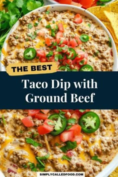 the best taco dip with ground beef