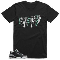 Jordan 3 Green Glow Shirt Hustle Graphic Graphic Style