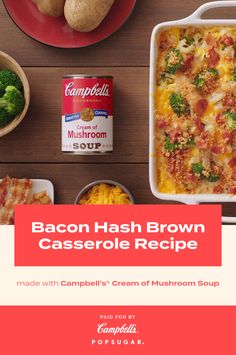 bacon hash brown casserole recipe with campbell soup