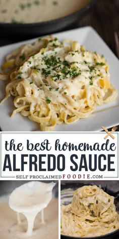 the best homemade alfredo sauce is shown here