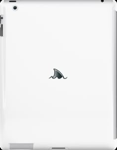 a white ipad case with an image of a shark