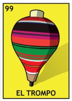 a card with a hot air balloon on it and the word el trompo