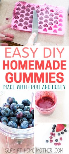 homemade homemade gummies made with fruit and honey