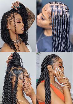 Knotless box braids hairstyles Knotless Braids Jumbo, Jumbo Boho Knotless Braids, Simple Fulani Braids, Blonde Hair Trends, Jumbo Knotless, Intricate Hairstyles, Braided Hairstyles For Black Women Cornrows