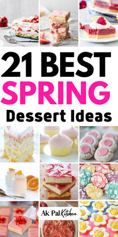 Discover the best spring desserts! From delightful Easter desserts to fresh spring fruit desserts with berries, you'll love the zesty lemon dessert ideas and juicy strawberry dessert recipes. Indulge in exquisite spring cake recipes, creamy spring cheesecake recipes, and elegant spring tart recipes. For a sweet treat, explore spring cookie recipes and cute spring cupcake recipes. Perfect for Easter or serving a crowd, these spring desserts capture the essence of the season's flavors. Spring Cookie Recipes, Desserts With Berries, Spring Cake Recipes, Spring Cheesecake, Spring Tart, Spring Dessert Recipes, Easter Bunny Desserts, Spring Dessert Ideas, Spring Cakes Recipes