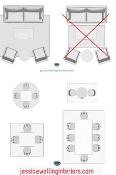 the floor plan for a living room and dining area