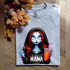 Super Cute Tee. On Gildan Adult Unisex 50/50 Ash Grey Tee Shirt. Made With Sublimation. Ships Within 3 Business Days. Trendy Halloween, Halloween Fall, Grey Tee, Ash Grey, Cute Tops, 50 50, Tee Shirt, Ash, Tee Shirts