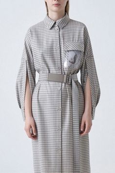 Bottega Veneta Ready To Wear, Fab Dress, Fashion For Petite Women, Blouse Pattern Sewing, Cotton Blends Dress, Check Dress, Fashion Inspiration Design, Silk Midi Dress