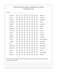 the character reference sheet is shown in black and white, with numbers on each side