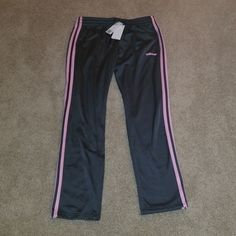 New And Never Been Worn. Has Side Pockets. Adidas Casual Pink Pants, Casual Adidas Pink Pants, Casual Pink Adidas Pants, Pink Stretch Adidas Bottoms, Fitted Pink Adidas Bottoms, Pink Adidas Pants For Loungewear, Adidas Pink Sports Pants, Adidas Sweatpants Women, Adidas Pants Women