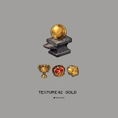 the texture of gold is shown in this game