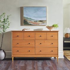 Spencer Solid Wood Transitional Dresser | Spencer Solid Wood Transitional Collection | Nightstands | Dressers | Walker Edison Transitional Dresser, Walker Edison Furniture, Apartment Vibes, Solid Wood Dresser, Leaving Room, Mid Century Modern Dresser, 4 Drawer Dresser, Walker Edison, Simple Aesthetic