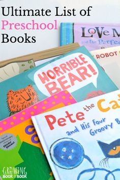 children's books with the title ultimate list of preschool books