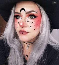 Natural Fantasy Makeup, Simple Cute Halloween Makeup Looks, Witch Looks Halloween, Pink Witch Makeup Halloween, Witch Makeup Eyeliner, Witch Costume Makeup Easy, Witch Makeup Cute, Friday 13th Makeup, Pretty Witch Makeup Halloween