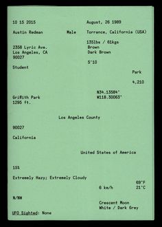 an old green check card with numbers and dates for the united states court of appeals