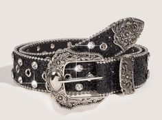 Western Style Women's Heavy Duty Rhinestone Black Belt w/Western Style Buckle Buckle Type:Chain Element:Rhinestone Color:Black Pattern Type:All Over Print Style:Casual, Street, Vintage Belts Width:Medium Belt Stretch:Non-Stretch Type:Metal Belt Composition:100% Polyurethane Material:PU Leather Buckle Element:Floral Strap Element:Bling Metal Belt, Vintage Belts, Suspender Belt, Leather Buckle, Black Pattern, Western Style, Black Belt, Western Fashion, Belt Buckles