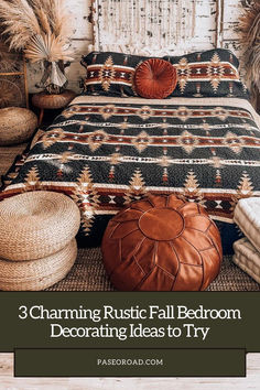 Yosemite Reversible Quilt Set + 3 Charming Rustic Fall Bedroom Decorating Ideas Rustic Decorating Ideas, Fall Refresh, Layered Bedding, Autumn Bedroom, Rustic Decorating, Fall Bedroom Decor, Western Bedding, Fall Bedroom, Bedroom Decorating Ideas