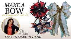 an ad for the make a bow website