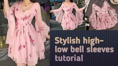 Stitching Dresses Tutorials, Stitching Tutorial, Sleeved Velvet Dress, Sewing Tutorials Clothes