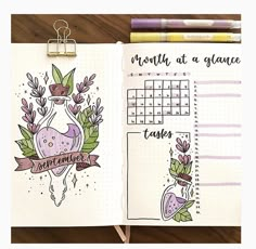 Bujo Goals Page Ideas, Glitter Highlighters, Black Bujo, Notes Ig, Bullet Journal September, Bullet Journal Cover Ideas, Journal Design Ideas