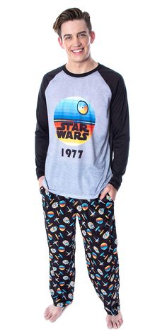 Snoopy Pajamas, Star Wars Pajamas, Men's Pajamas, Star Wars 1977, Allover Design, Star Wars Men, Star Wars Logo, Star Wars Film, Tie Fighter