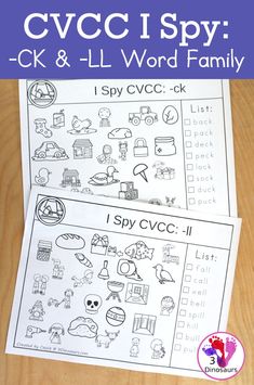 cvcc ispy printable worksheet for kids