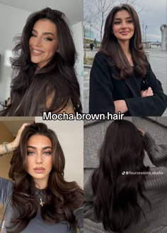 Types Of Brown Hair, Mocha Brown Hair, Mocha Color Hair, Brown Hair Color Shades