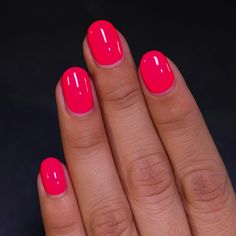 ILNP Vaporwave - Neon Coral Fuchsia Studio Color Nail Polish Neon Coral Nails, Cream Nail Polish, Ilnp Nail Polish, Cream Nail, Dnd Gel Polish, Electric Energy, Coral Nails, Red Neon, Studio Color