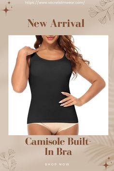 Elevate your wardrobe essentials with our Women's Camisole with Built-In Bra! 🌟 Experience ultimate comfort and support with this versatile piece. Perfect for layering or wearing solo, it's a must-have staple for any wardrobe. Feel confident and stylish all day long! #Camisole #BuiltInBra #WardrobeEssential #Comfort #StyleStatement Bra Design, Womens Camisoles, Bra Shop, Padded Bras, Top Fabric, Feel Confident, Shapewear, Wardrobe Essentials, Layering