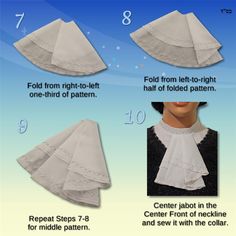 instructions for how to sew a ruffled collar