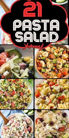 21 pasta salads that are ready to be eaten in the oven or on the table