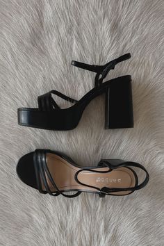 Collared Crop Top, American Threads, Strappy Block Heels, Perfect Heels, Funky Shoes, Shoe Inspo, Aesthetic Shoes, Swag Shoes