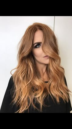 Balayage Blonde, Red Highlights, Blonde Hair Shades, Light Copper, Ombre Hair Color