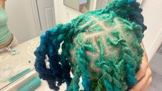 Colors Locs, Locs Ideas, Loc Colors, Dyed Locs, Skunk Stripe, Short Box Braids Hairstyles