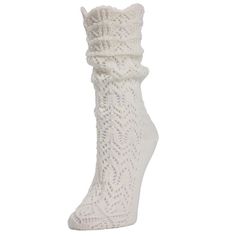 Our Shakar knit boot sock is the perfect blend of femininity and functionality. Crew height with a trendy slouched look combines with a sturdy-yet-elegant arrow crochet. Topped off with scalloped edges, these socks look sweet while keeping your feet safe and comfortable in boots. Wear over bare legs or bright opaque tights. Knit Boot Socks, Knit Boot, Spots Pattern, Knit Boots, Clothes Aesthetic, Opaque Tights, Winter Socks, Boot Socks, Scalloped Edges