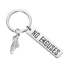 PRICES MAY VARY. ❤Material: Stainless Steel, it is hypo allergenic, it doesn't rust, change colour or tarnish and it is lead free and nickel free. ❤Size: bar: 5cm(1.97")*1.2cm(0.47"), keyring diameter: 3cm(1.18"). ❤Package: This Keychain will arrive in a velvet bag ready for gift giving. Prefect gift for runners, cross country teams, marathon team member, track and field teams, coaches, or your training buddy. Engraved with the sentence " NO EXCUSES ". 

Thank you for visiting CHOORO Jewelry. We Coaches Gift Ideas Cross Country, Xc Coach Gift Ideas, Cross Country Coach Gift Ideas, Cross Country Gift Ideas, Gifts For Coaches, Cross Country Gift, Gifts For Marathon Runners, Cross Country Coaching, Sports Lover Gifts