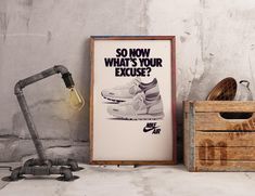 DESCRIPTION Vintage Nike Daybreak  advertisement  Quality poster printed professionally.   Retro Nike sneakers ad Nike Bruin ORIGINAL AD Nike All court canvas ORIGINAL AD Nike Elite ORIGINAL AD Nike Waffle ORIGINAL AD SHIPPING All posters are  carefully shipped in tubes in 1-2 business days Please don't hesitate to ask if you have any questions or inquiries. *Frame not included Nike Retro Sneakers, Sneakers Poster, Nike Daybreak, Nike Ad, Sneaker Posters, Retro Nike, Nike Retro, Basket Vintage, Nike Waffle