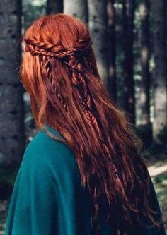 Vikings Hair, House Tully, Viking Hair, Fairy Hair, Long Red Hair, Peinados Fáciles Para Cabello Corto