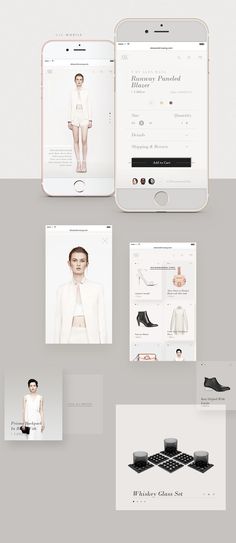 an image of a website design for a fashion store, with multiple images and text on it