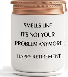 Retirement Gifts for Women Men, Best Happy 2024 Product Details Brand: MOTVZC Color: Happy Retirement Product Dimensions: 2"W x 2"H Item Weight: 15.7 ounces Number of Items: 1 Scent: Eucalyptus, Lavender Are Batteries Included: No Shape: Round Material: Soy Wax Occasion: Christmas, Anniversary, Birthday Seasons: All Season Special Feature: Clean Burn Style: Custom Theme: Floral Package Information: Jar Unit Count: 15.7 Ounce Candle Type: Container Candle Special Features: Clean Burn Batteries Included?: No Batteries Required?: No Product Dimensions : 2 x 2 x 2 inches; 15.7 ounces Brand: MOTVZC Color: Happy Retirement Product Dimensions: 2"W x 2"H Item Weight: 15.7 ounces Number of Items: 1 Scent: Eucalyptus, Lavender Are Batteries Included: No Shape: Round Material: Soy Wax Occasion: Chris Retirement Party Gifts, Retirement Quotes, Popular Scents, Candle Types, Retirement Gifts For Women, Aromatherapy Gifts, Retirement Cards, Retirement Humor, Gift Inspo