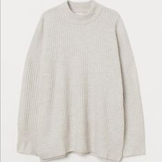 Nwt H&M White Mock Neck Turtle Neck Sweater . Size Xs . Oversized H&m Winter Tops, Cozy H&m Tops For Fall, Cozy Winter Tops By H&m, H&m Winter Sweater For Layering, H&m Winter Layering Sweater, Classic H&m Tops For Fall, Classic H&m Fall Tops, H&m Knit Outerwear For Winter, H&m Tops For Layering In Fall