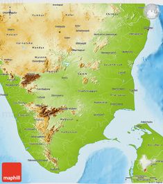 a large map of the state of south america with all its major cities and roads