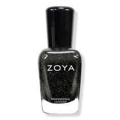 Nail Lacquer -  Zoya Nail Polish is the first Big 10 Free, breathable nail polish created specifically for long wear on natural nails.    Benefits     Storm is a full coverage, holiday black with a high concentration of micro fine diamond holographic glitter. Longest Wearing Professional Lacquer Specifically Designed for Natural Nails Oxygen Activated     Formulated Without     Healthy Color or Fashion! Big 10 Free Ultra Long-wearing, toxin free nail polish and treatments formulated without Form Sparkly Black Nails, Zoya Adel Nail Polish, Zoya Neutral Nail Polish, Zoya Brown Nail Polish, Healthy Colors, Zoya Purple Nail Polish, Beautiful Nail Polish, Diy Sandals, Zoya Nail