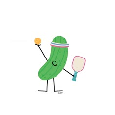 CLLDL Pickleball Pickle Sticker -  - Stickers - Feliz Modern Pickle Ball Sayings, Pickle Ball Tournament Ideas, Pickleball Drawing, Fun Stickers Design, Pickles Illustration, Pickle Sticker, Pickleball Graphic, Pickleball Gift Ideas, Pickleball Aesthetic