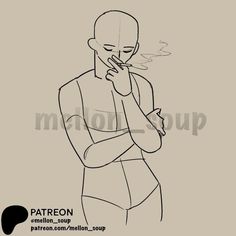 a drawing of a person with his hand on his chest and the words pateron written in