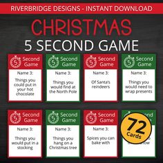 the christmas 5 second game is available for everyone to play